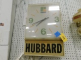 HUBBARD FEEDS LIGHTED CLOCK