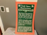 WORLD FAMOUS BUDWEISER CLYDESDALES CARDBOARD STAND-UP