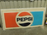 VINTAGE PLASTIC PEPSI SIGN