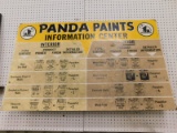 PANDA PAINTS INFORMATION CENTER WOODEN DISPLAY BOARD