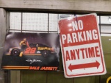 DALE JARRETT T #28 & NO PARKING ANYTIME TIN SIGNS