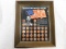 A FRAMED COLLECTION OF 32 LINCOLN CENTS