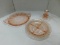 (3) PINK DEPRESSION GLASS PIECES