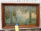 ANTIQUE FRAMED MAXFIELD PARRISH LITHOGRAPH PRINT 