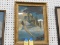 ANTIQUE FRAMED MAXFIELD PARRISH LITHOGRAPH PRINT 