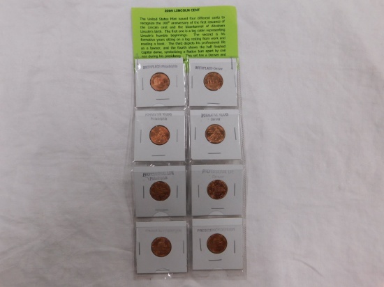 8 LINCOLN CENTS