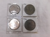 4 PACK OF DIFFERENT IKE DOLLARS