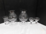 PRINCESS HERITAGE HANDBLOWN ETCHED CRYSTAL CANDLE HOLDERS
