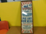 FRAMED WAYNE PIG & SOW MEAL BAG