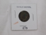 1874 SHIELD NICKEL