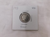 1913 BARBER DIME