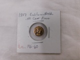 1857 CALIFORNIA GOLD HALF DOLLAR