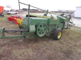 JOHN DEERE 327 SQUARE BALER W/ JOHN DEERE #40 BALE KICKER