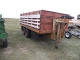 1972 DONAHUE GOOSENECK GRAIN TRAILER W/ HOIST