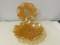 (2) MARIGOLD CARNIVAL GLASS BOWL DISHES