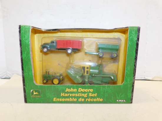 ERTL 1/64 JOHN DEERE HARVESTING SET ENSEMBLE DE RECOLTE - NIB