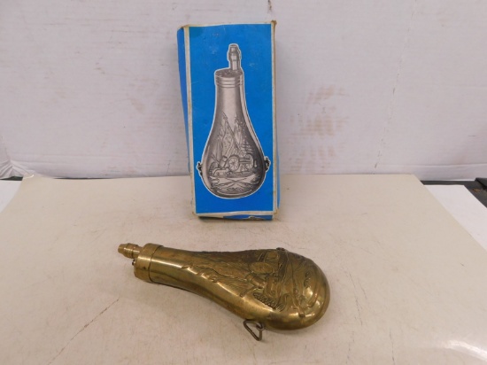 TIN POWDER FLASK