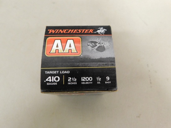 25 RD WINCHESTER AA .410 TARGET LOAD SHELLS