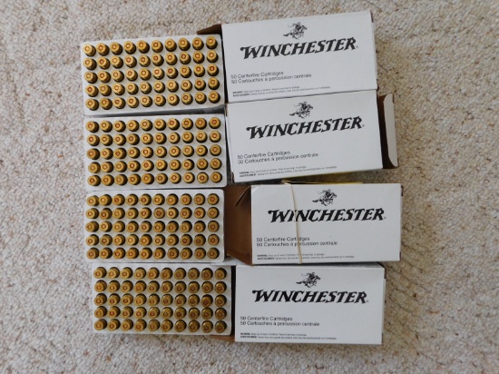 (4) 50 RD BOXES WINCHESTER .40 CAL AMMO