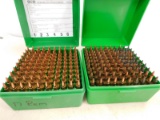 (2) 100 RD BOXES .17 REM RELOAD AMMO