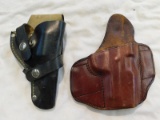 (2) LEATHER HOLSTERS