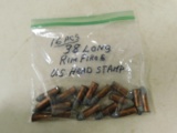 16 RDS. 38 LONG RIM FIRES AMMO