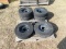 (6) LAMINANT WHEELS FOR BUSH HOG BATWING MOWER