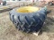 (2) 16.9X38 ARMSTRONG TRACTOR TIRES & RIMS