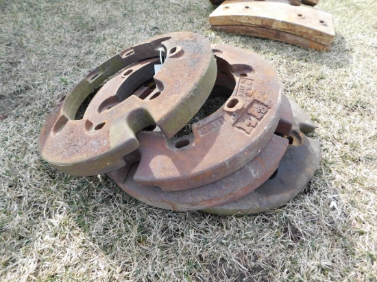 (4) MINNEAPOLS MOLINE REAR WHEEL WEIGHTS