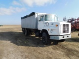 1981 FORD L900 TANDEM GRAIN TRUCK W/ DIERZEN 18FT METAL GRAIN BOX