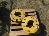 (4) JOHN DEERE REAR WHEEL WEIGHTS