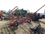 4 SECTION HARROW ON CART