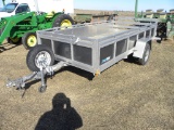 CARGO PRO 6X12 ALUMINUM OPEN UTILITY TRAILER W/ TILT BED & RAMP GATE