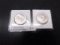 2 PACK OF SILVER KENNEDY HALF DOLLARS