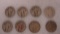 (8) AVG. CIRC. NO DATE BARBER & STANDING LIBERTY 1/4 DOLLARS
