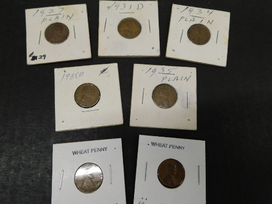 (7) WHEAT PENNIES