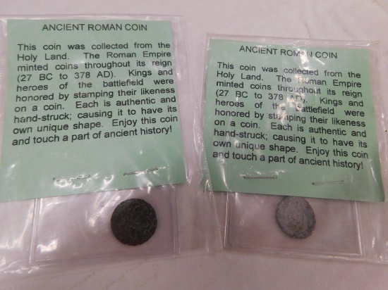 (2) ANCIENT ROMAN COINS