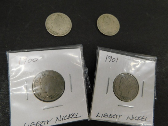 (4) LIBERTY NICKELS