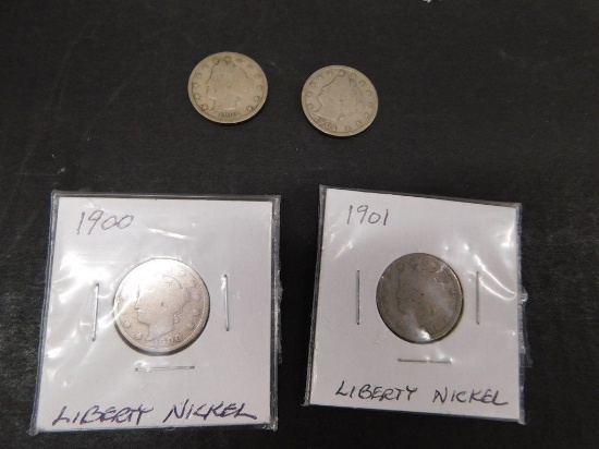 (4) LIBERTY NICKELS