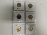 (6) BRILLIANT UNCIRCULATED JEFFERSON NICKELS