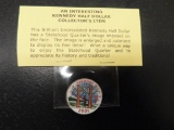 UNCIRCULATED  KENNEDY HALF DOLLAR W/ STATEHOOD QUARTER IMAGE
