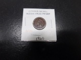 1860 COPPER NICKEL INDIAN HEAD PENNY