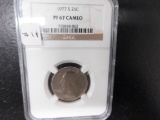 GRADED 1977 PROOF 67 CAEO WASHINGTON QUARTER