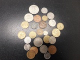 BAG OF FOREIGN COINS