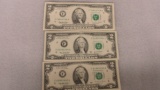 (3) $2 U.S. BILLS