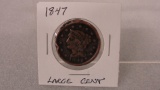 1847 MATRON HEAD LARGE CENT