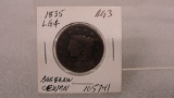 1835 MATRON HEAD LARGE CENT