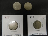 (4) LIBERTY NICKELS
