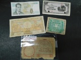 LOT OF 4 FOREIGN BILLS
