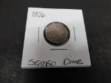 1876 SEATED DIME